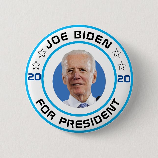 Bóton Redondo 5.08cm Joe Biden para o Presidente 2020 (Frente)