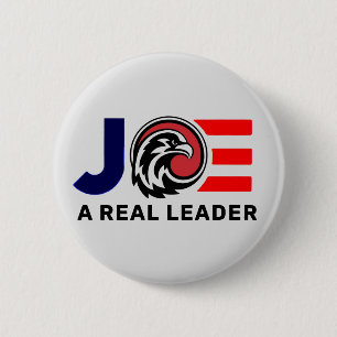 Bóton Redondo 5.08cm Joe Biden: Um Líder Real