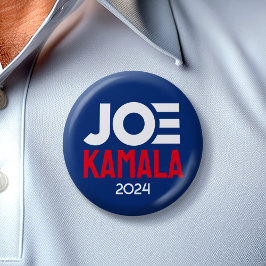 Bóton Redondo 5.08cm Joe Kamala 2024 - Biden Harris