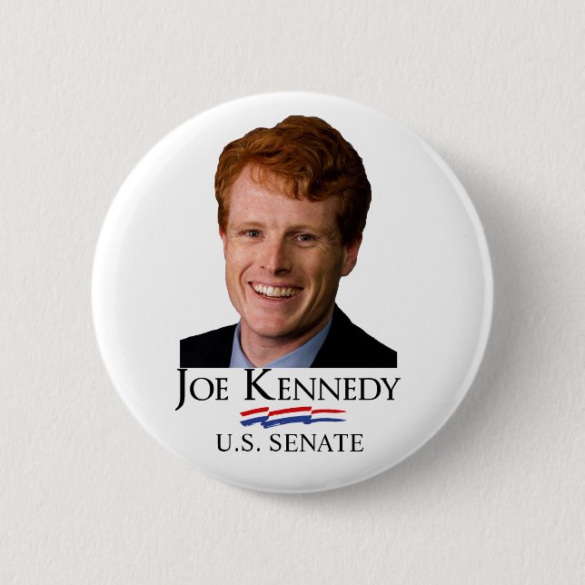 Bóton Redondo 5.08cm Joe Kennedy para o Senado dos EUA (Frente)