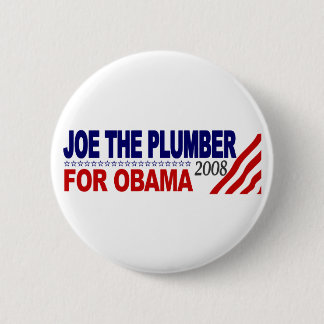 Bóton Redondo 5.08cm Joe o canalizador para Obama