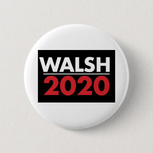 Bóton Redondo 5.08cm Joe Walsh para o Presidente 2020