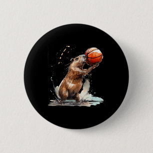 Bóton Redondo 5.08cm Jogador de basquetebol Trabalho de arte Ca