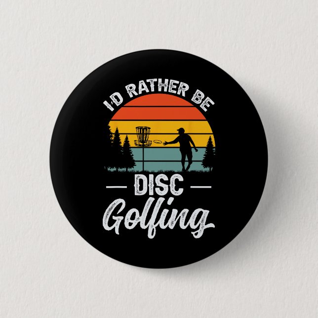 Bóton Redondo 5.08cm Jogador de Disco Golfe _4  (Frente)