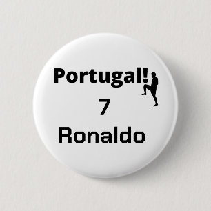 Bóton Redondo 5.08cm Jogador de Futebol Português personalizável
