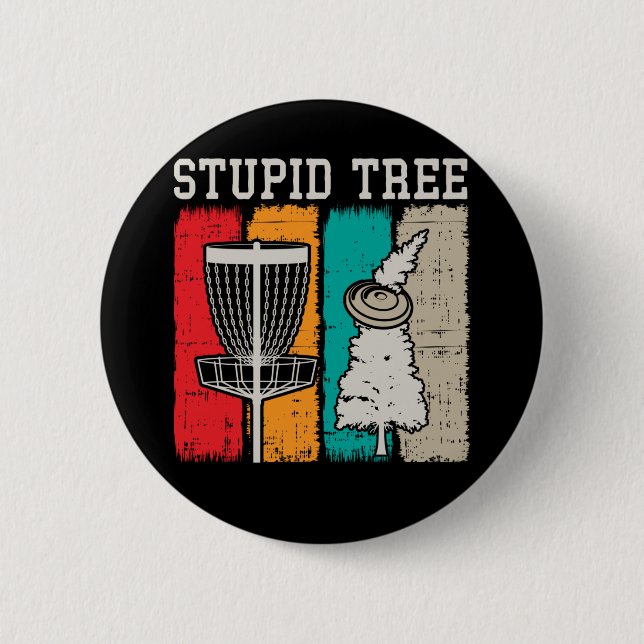 Bóton Redondo 5.08cm Jogador de Golfe de Disco Engraçado Esportivo Disc (Frente)