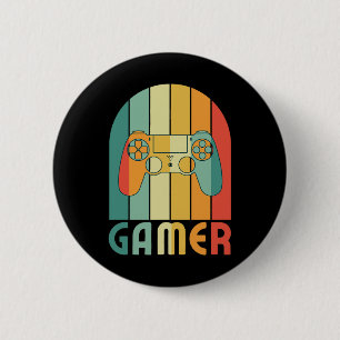Bóton Redondo 5.08cm Jogador De Videos games Para Jogadores De Jogo Pai