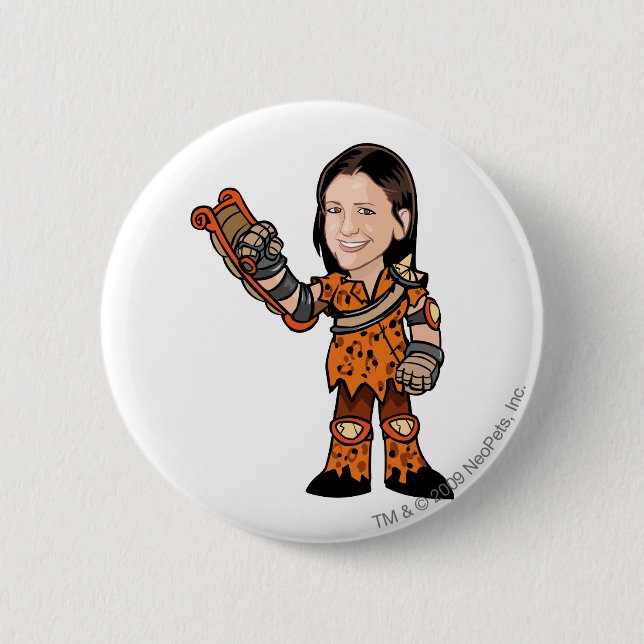 Bóton Redondo 5.08cm Jogador dos funcionarios de LornaDesparow Tyrannia (Frente)