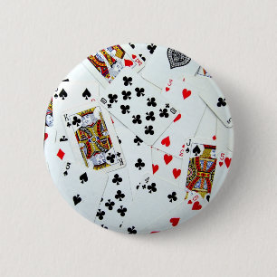 Bóton Redondo 5.08cm Jogando jogos de cartas