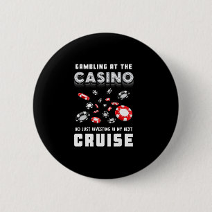 Bóton Redondo 5.08cm Jogando No Cassino Investindo Na Minha Próxima Via