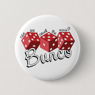 Bóton Redondo 5.08cm Jogo de Dados Bunco