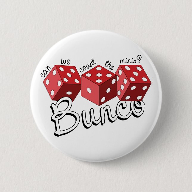 Bóton Redondo 5.08cm Jogo de Dice Bunco (Frente)