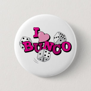 Bóton Redondo 5.08cm Jogo de Dice Bunco