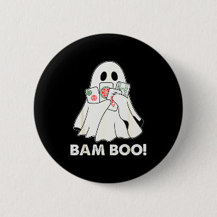 Bóton Redondo 5.08cm Jogo de Fantasia de Halloween Bam Boo Mahjong Fant