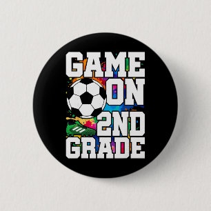 Bóton Redondo 5.08cm Jogo de Futebol na 2ª Série Byck To School Esporte