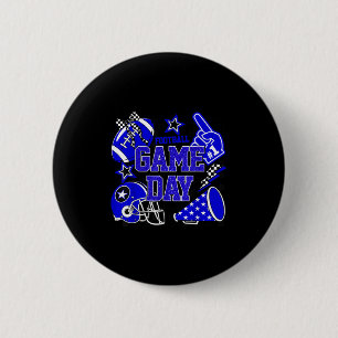 Bóton Redondo 5.08cm Jogo Dia de Futebol Desativado Estação Girly Team