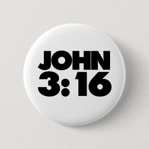 Bóton Redondo 5.08cm John 3:16