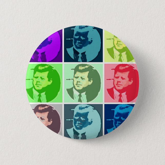 Bóton Redondo 5.08cm John F Kennedy (Frente)