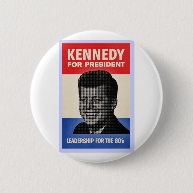 Bóton Redondo 5.08cm John F Kennedy (Frente)