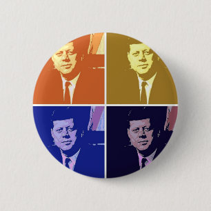 Bóton Redondo 5.08cm John F. Kennedy
