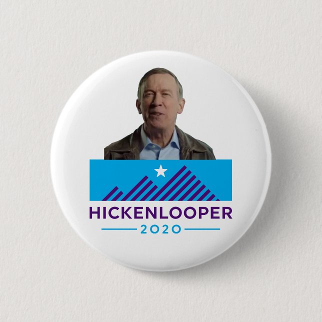Bóton Redondo 5.08cm John Hickenlooper 2020 (Frente)