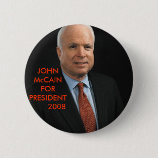Bóton Redondo 5.08cm John McCain