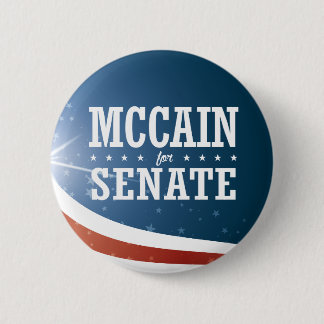 Bóton Redondo 5.08cm John McCain 2016