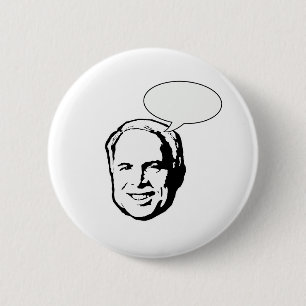 BÓTON REDONDO 5.08CM JOHN MCCAIN PENSOU BOLHA