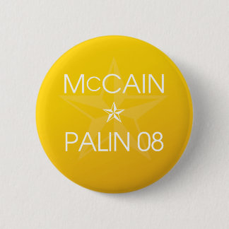 Bóton Redondo 5.08cm John McCain * Sarah Palin 2008