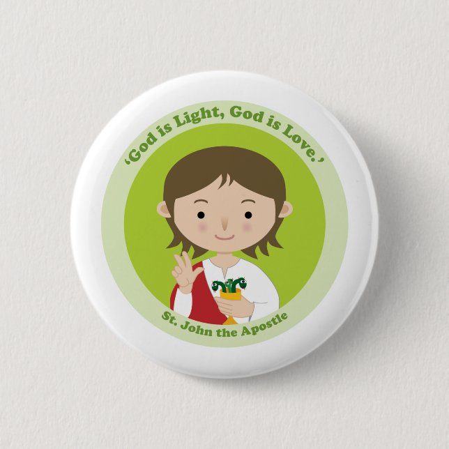 Bóton Redondo 5.08cm John, o Apóstolo (Frente)
