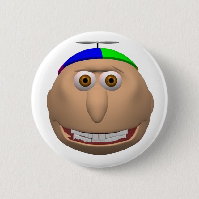 Bóton Redondo 5.08cm Johnny Button (Frente)