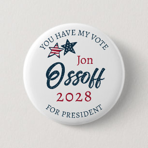Bóton Redondo 5.08cm Jon Ossoff para Presidente 2028