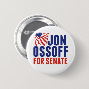 Bóton Redondo 5.08cm Jon Ossoff para Senado Eleição 2026 Geórgia