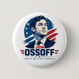 Bóton Redondo 5.08cm Jon Ossoff para uma Geórgia Melhor