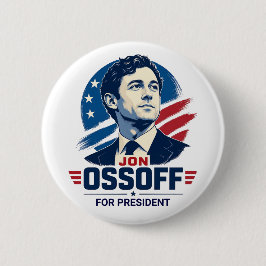 Bóton Redondo 5.08cm Jon Ossoff Presidente 2028