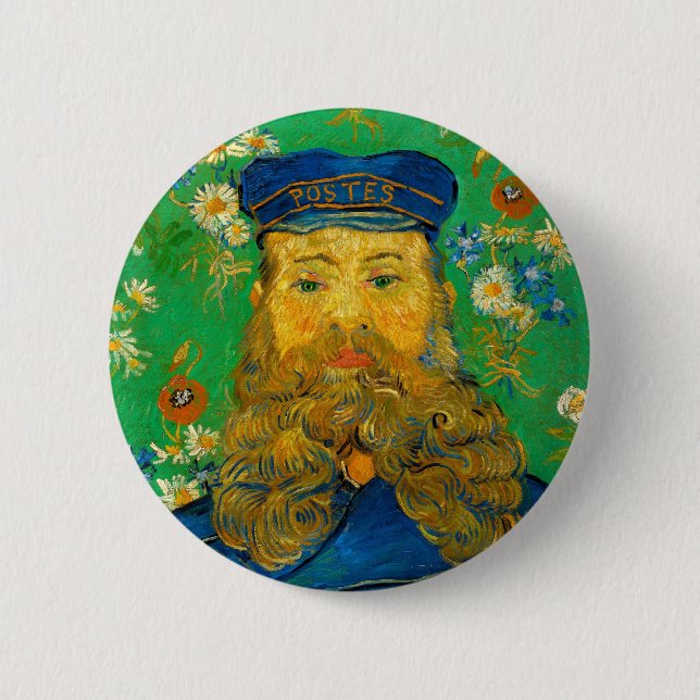 Bóton Redondo 5.08cm Joseph Roulin - Van Gogh - c1889 (Frente)