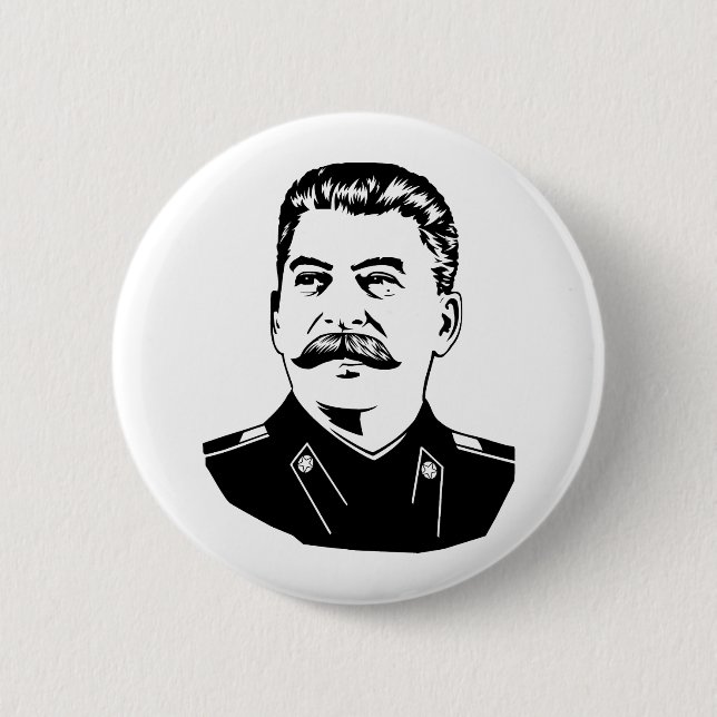 Bóton Redondo 5.08cm Joseph Stalin Portrait (Frente)