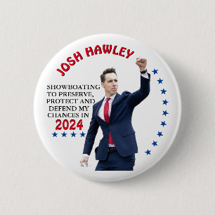 Bóton Redondo 5.08cm Josh Hawley para Presidente em 2024