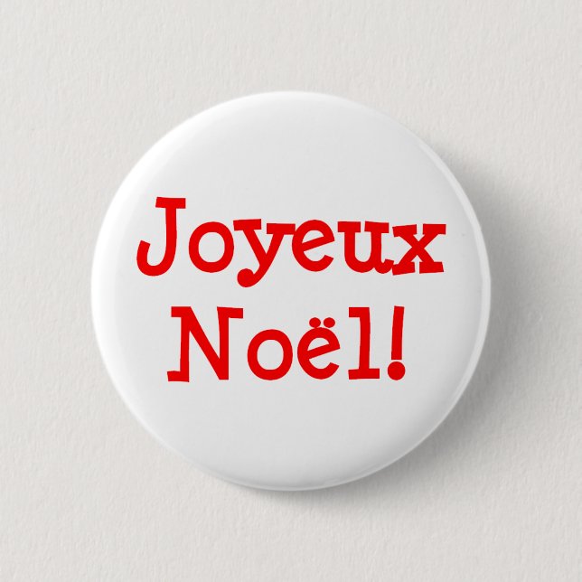 Bóton Redondo 5.08cm Joyeux Noel (Frente)