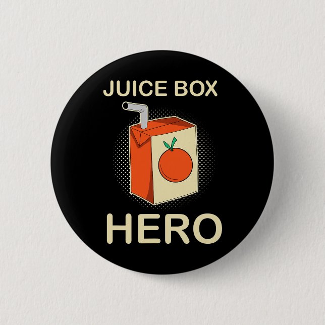 Bóton Redondo 5.08cm Juice Box Hero Diabetes Consciência Mês (Frente)