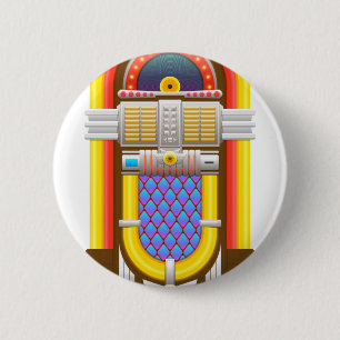 Bóton Redondo 5.08cm jukebox antiquada