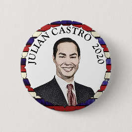 Bóton Redondo 5.08cm Julian Castro para o apoio eleitoral do Presidente