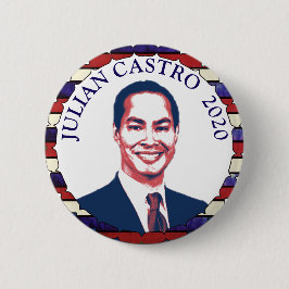 Bóton Redondo 5.08cm Julian Castro para o apoio eleitoral do Presidente