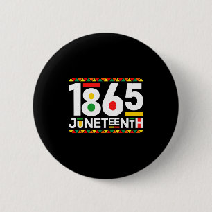 Bóton Redondo 5.08cm Juneteenth história negra americana liberdade afri