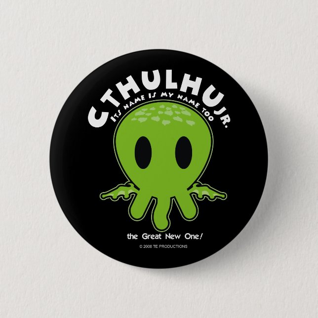 Bóton Redondo 5.08cm Júnior de Cthulhu - ícone (Frente)