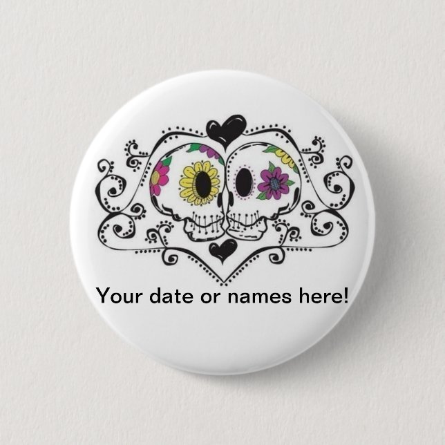 Bóton Redondo 5.08cm Junto, para sempre (Frente)