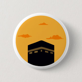 Bóton Redondo 5.08cm Kaaba Masjid al-Haram - Noite