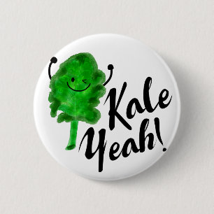 Bóton Redondo 5.08cm Kale Pun Positivo - Kale Sim!