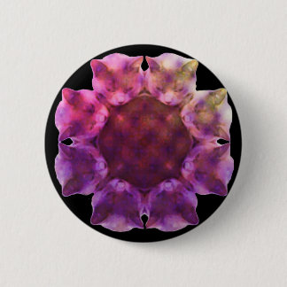 Bóton Redondo 5.08cm KALEIDOCAT: Crachá de Luccaface (preto)