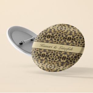 Bóton Redondo 5.08cm KaleidoCheetah, personalizado